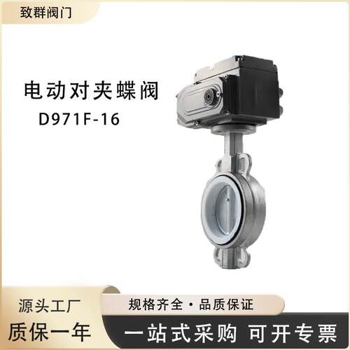 D971F-10/16电动对夹四氟蝶阀