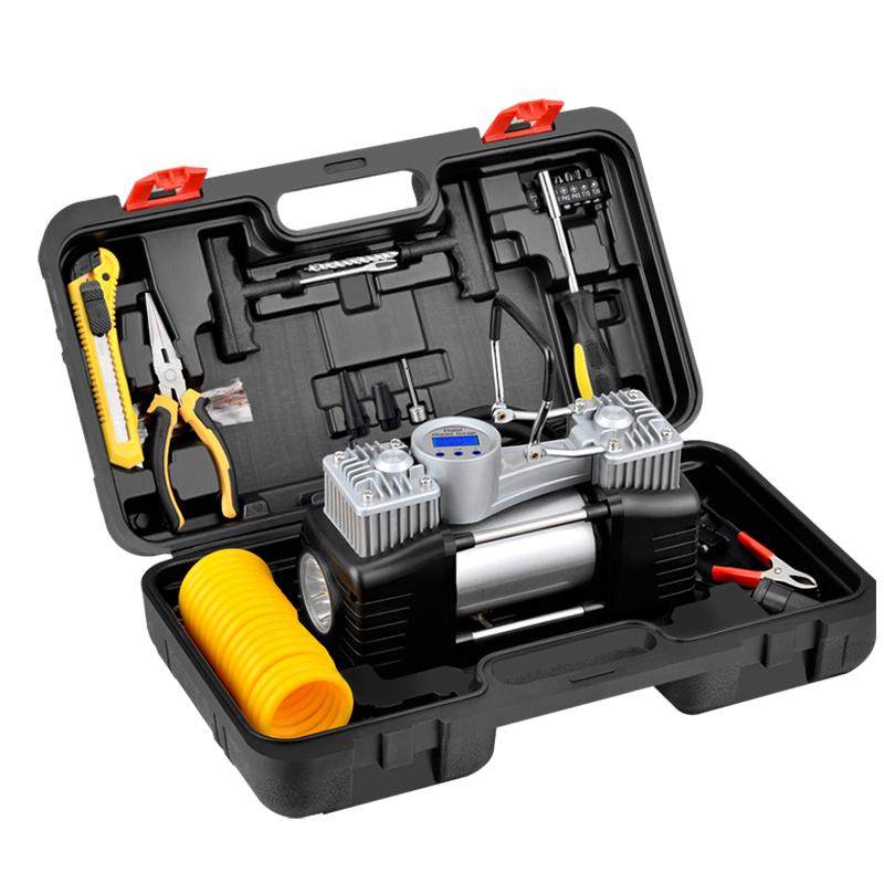 车载充气泵车用金属双缸高压大功率便携式越野汽车轮胎电动打气泵