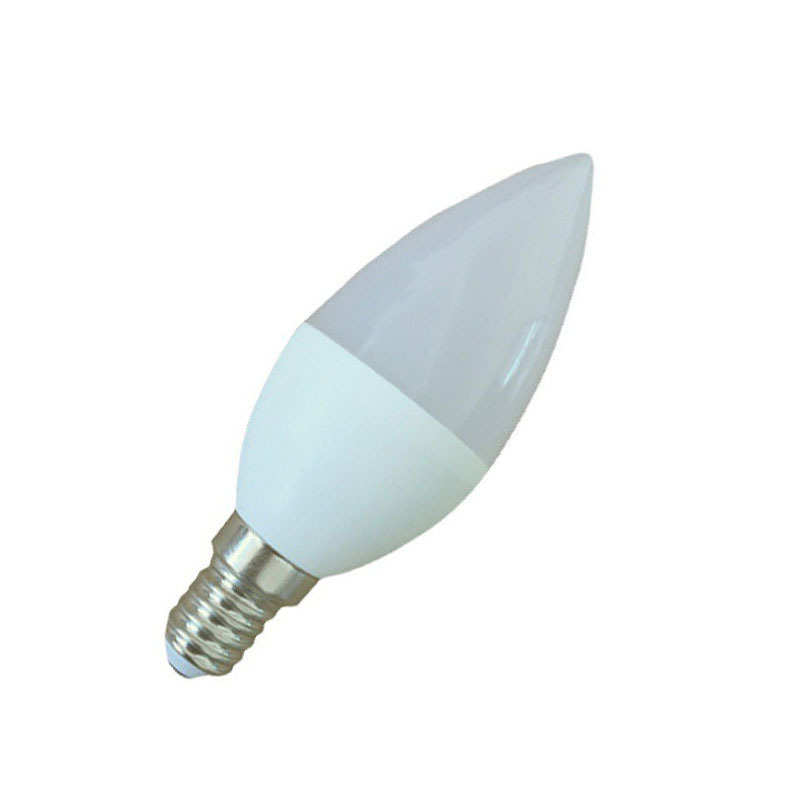 热卖LED球泡7W塑包铝蜡烛灯E14/E27恒流宽压7颗3030芯片吊灯灯泡