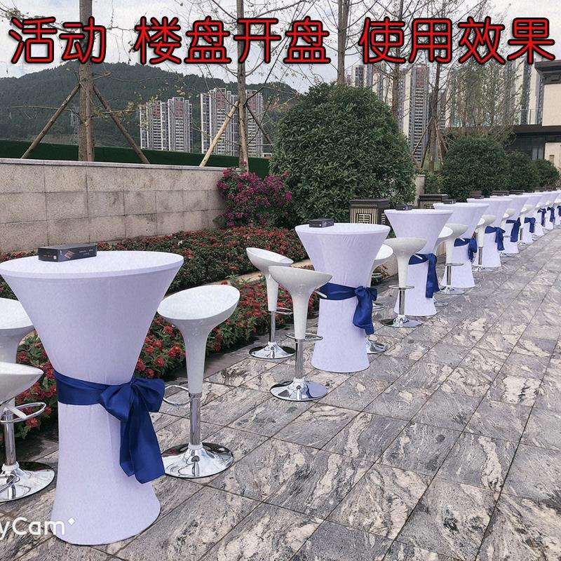 酒吧桌家鸡用吧台桌尾酒桌桌吧椅组合高IZR脚桌升降展会吧小圆桌