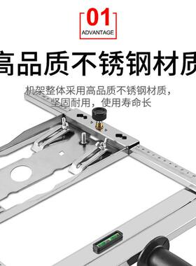 工具装电圆底锯多功OLL能裁板手提木工板云石机板切割机架定位交