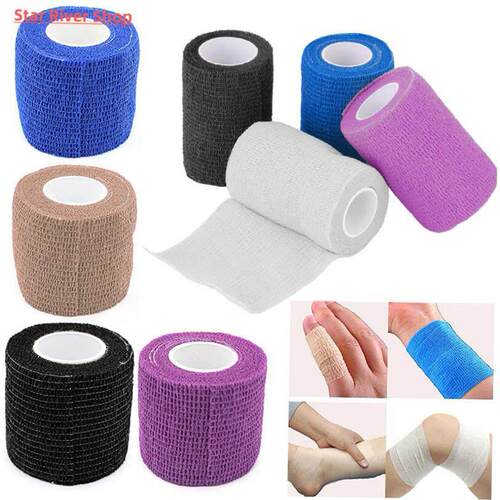 Colorful Sport Self Adhesive Elastic Bandage Wrap Tape 4.5m