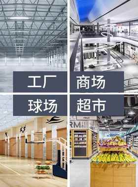 ED鳍片工0矿灯球馆吊灯100L黑色高地W10W20w5厂房车间灯工厂天棚