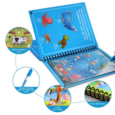 Magical Book Water Coloring Books Drawing Cartoons Books wit