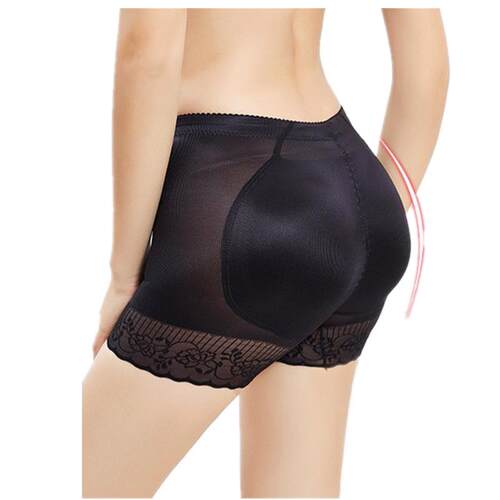 Mid waist fake butt cinching flat angle pants for women,