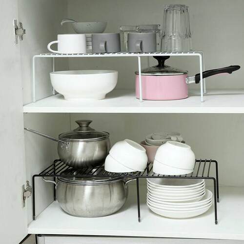 Telescopic kitchen shelves cutlery manager伸缩式厨房置物架