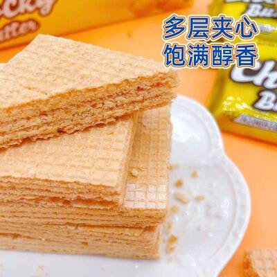 恒俞食品Chocky比斯奇果屋巧客黄油味威化饼干360g袋装泰国零食品