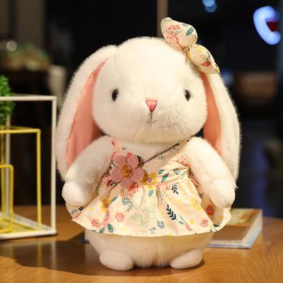 毛绒玩具女孩网红爆款田园兔子公仔可爱小白兔陪睡玩偶娃娃送儿童