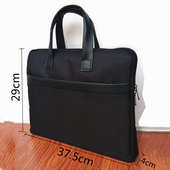帆布手提拉链袋多层资料公文包男女办公会议袋logo文件袋