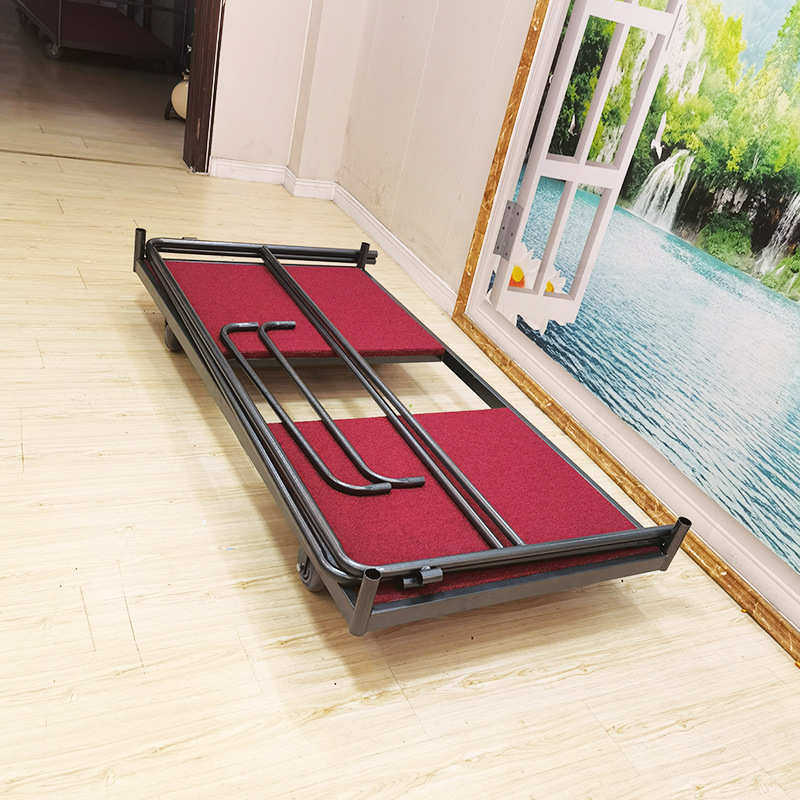 玻璃转盘周转车 酒店婚庆宴会桌椅推车圆桌玻璃存放车 圆台手推车