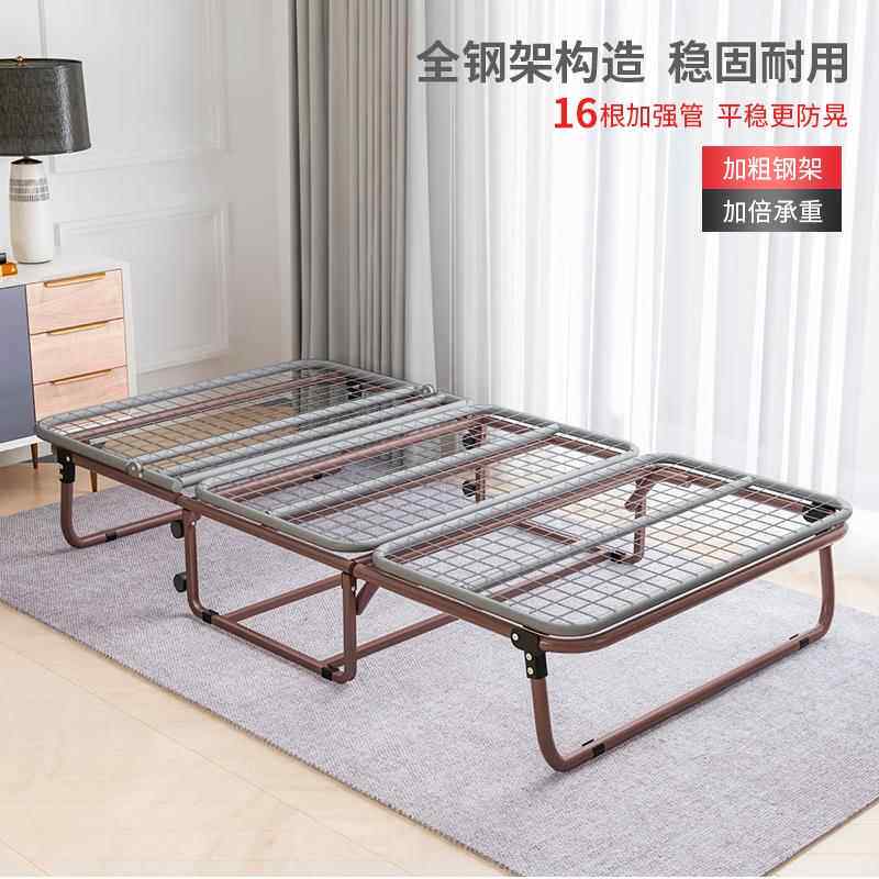 折叠简易床单双人床沙发行军小床办公室午休睡家用多功能便携锦标