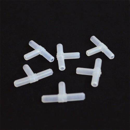 4mm Plastic T Shape Tee 3 Way Hose Joints Fish Tank Aquarium