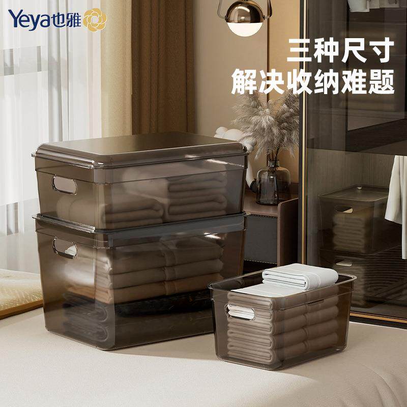 家用衣服收纳箱塑料一件起批收纳盒衣物衣柜玩具收纳储物整理箱PP