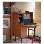 头樱桃木收梳妆台日式 化妆桌纳小户型实木柜卧室书桌一体DAY床柜