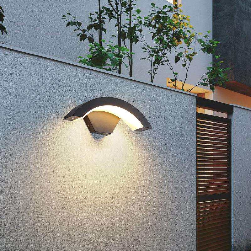 led感应壁灯遥控户外洗墙灯庭院阳台走廊楼梯门口简约室外墙壁灯