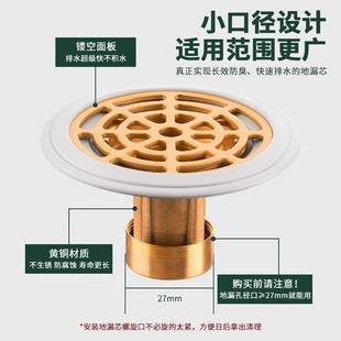 地漏芯防臭器卫生间下水道防反味神器防虫硅胶盖内芯心27mm小口径
