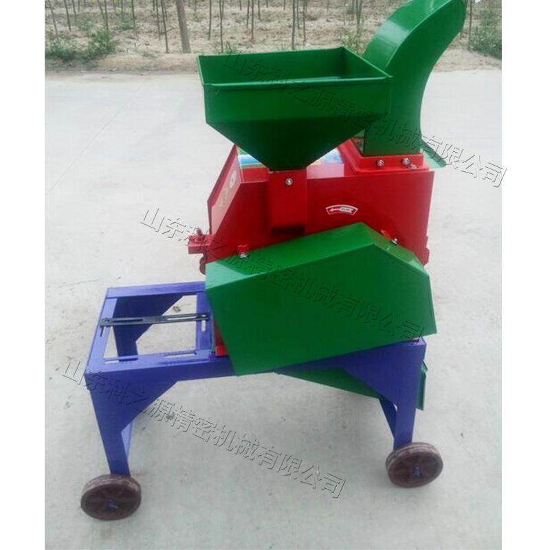 家用养殖场秸秆铡草机高喷铡草揉丝粉碎机干湿两用小型铡草机