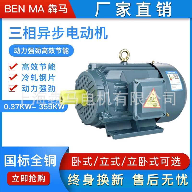 三相异步电动机 Y180L-4极 22KW 高速刹车交流变频风机马达电机