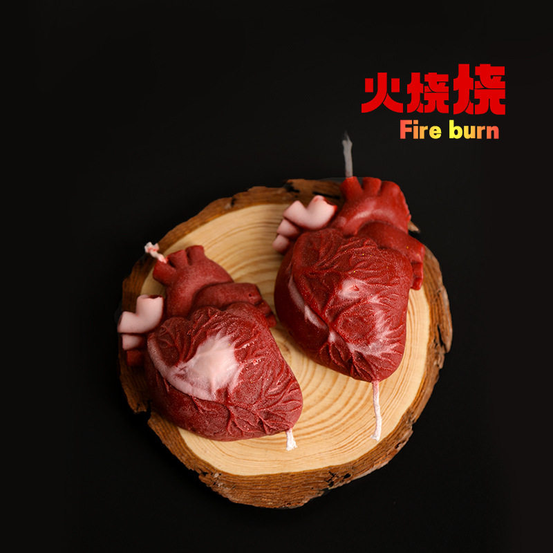 批发低温蜡烛蜡烛心脏夫妻蜡片