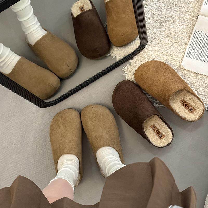 春秋厚底加绒保暖勃肯鞋女2026新款包头半拖毛毛鞋外穿懒人0113z,女鞋,勃肯鞋/软木鞋,淘宝优惠券,粉丝福利购,淘宝优惠卷