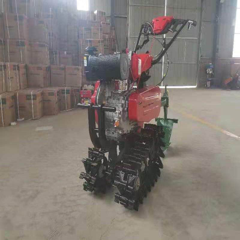 小型微耕机链轨式家用手扶微耕机农用翻地旋地微耕机