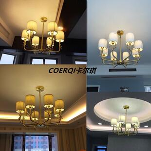 美大式铜村LJ303客厅吊灯具创意乡个性全灯简约气餐厅鹿角吊灯