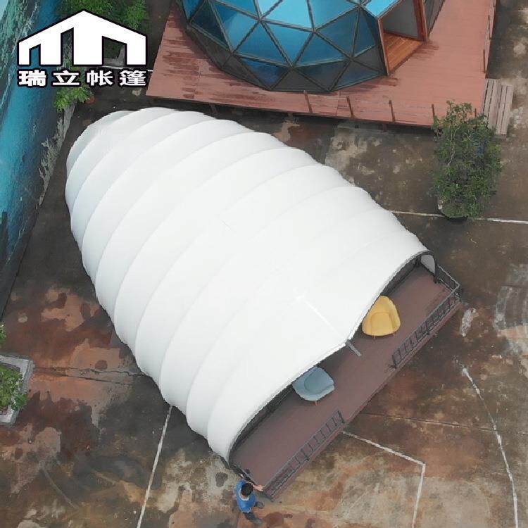 户外豪华露营贝壳型帐篷酒店民宿帐篷营地酒店帐篷源头厂家热销