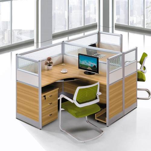 职桌员办公组合简约现代人双人财务电58721脑桌员工位4/四屏风工