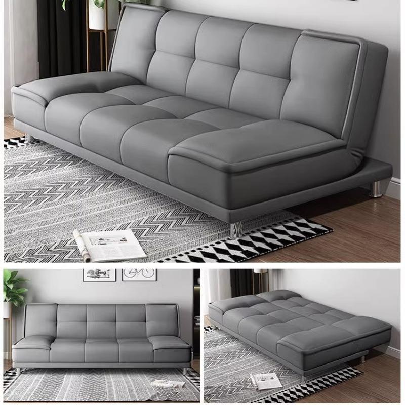 沙客厅小IVB户型用新款发公皮寓卧室出租房屋实木折叠两小沙发床