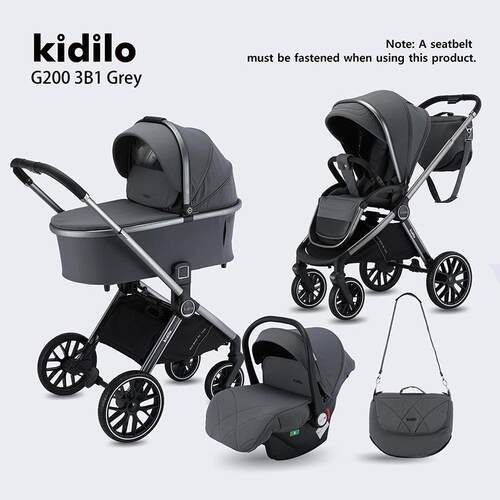 kidilo婴儿推车双向轻便高景观可坐躺一键折叠新生儿手推宝宝车