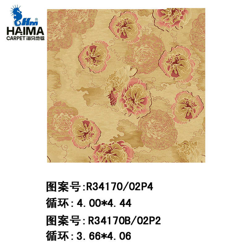 尼龙地毯地毯铺宴会厅客厅满印花800g/办公室地毯05l4印花r34172图片