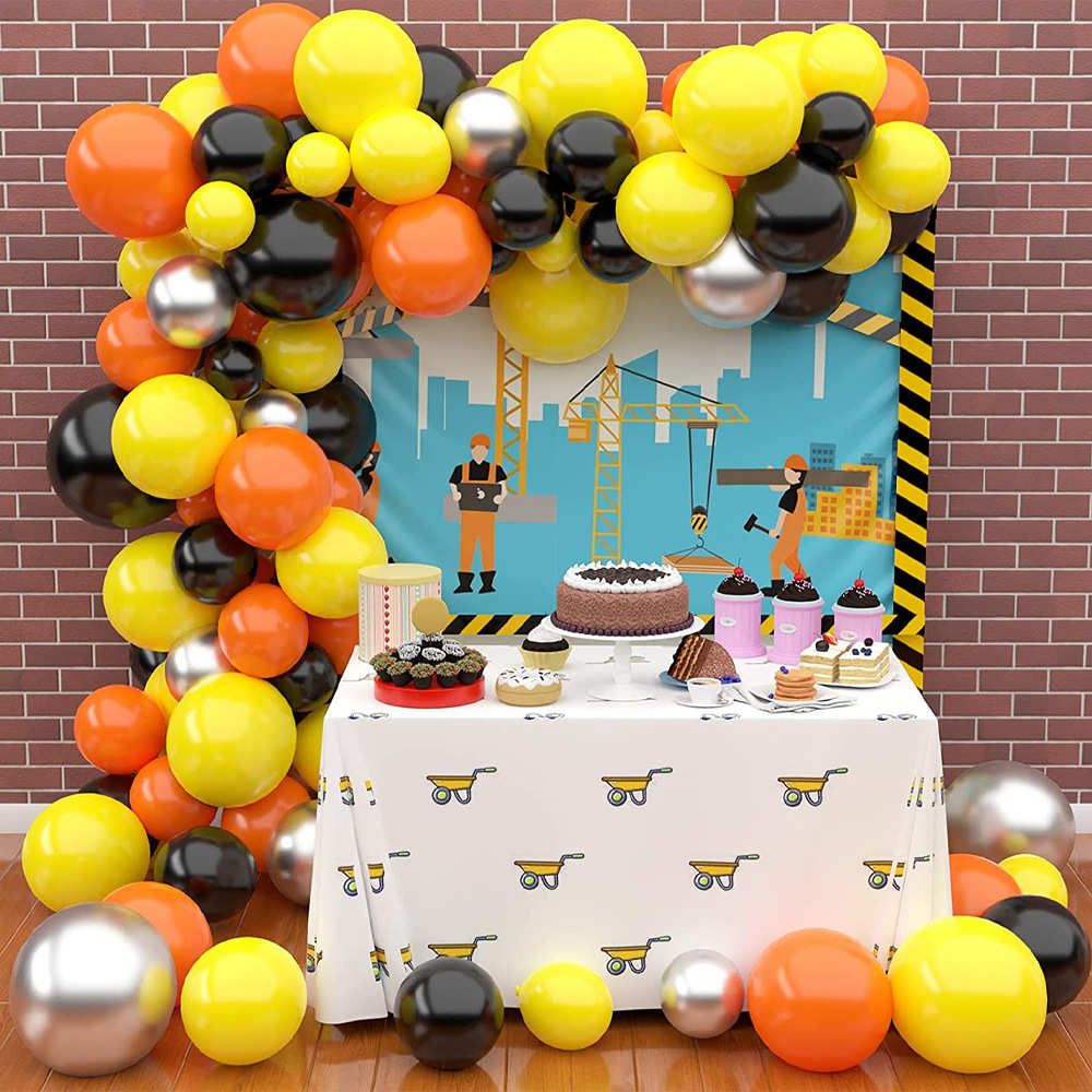 119件套哑光金属气球花环适合于节日聚会生日庆典宝宝派对装饰品