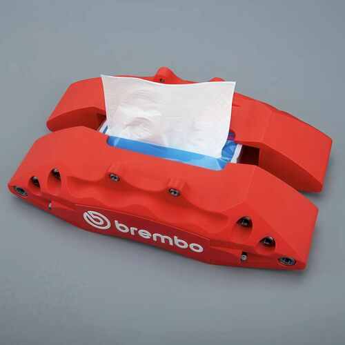 3d打印Brembo汽车刹车轮毂卡钳纸巾盒 创意家居装饰潮流小众摆件