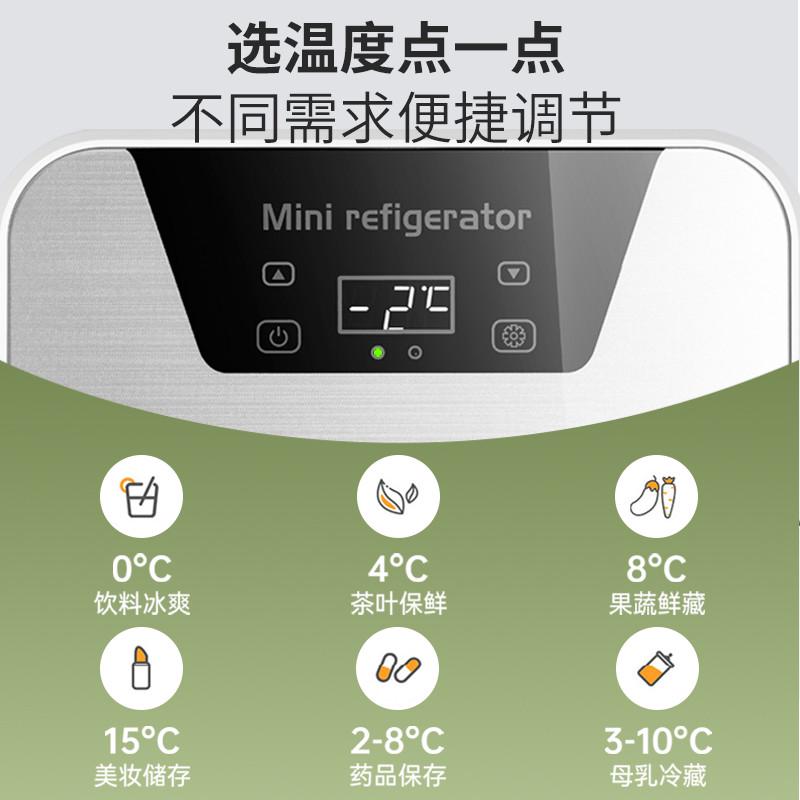 德国迷你小冰箱小型mini学生冷藏冷冻一人小冰柜家用宿舍车载冰箱