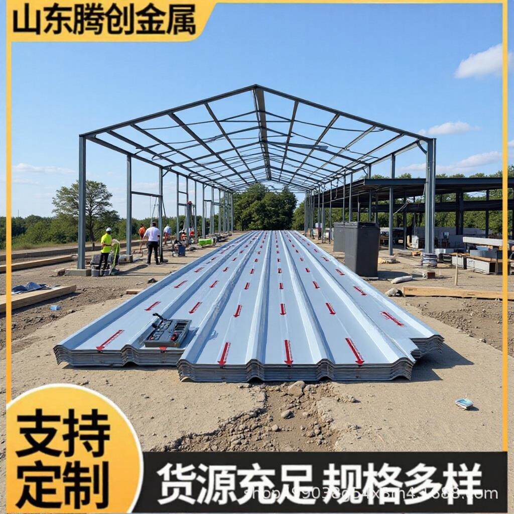 屋面用铝合金压型板840型压型铝板铝镁锰波纹板750/900型铝瓦楞板