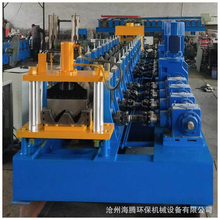 高速两波护栏板成型机新型镀锌板波形瓦机公路防撞护栏压型机