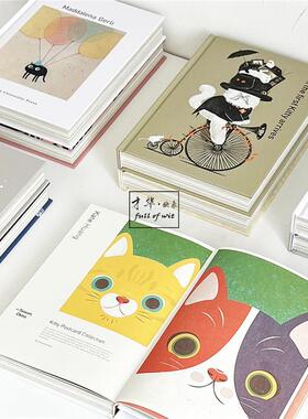 样板间儿童房装饰真书猫咪卡通星空装饰品道具书绘本彷真书摆件