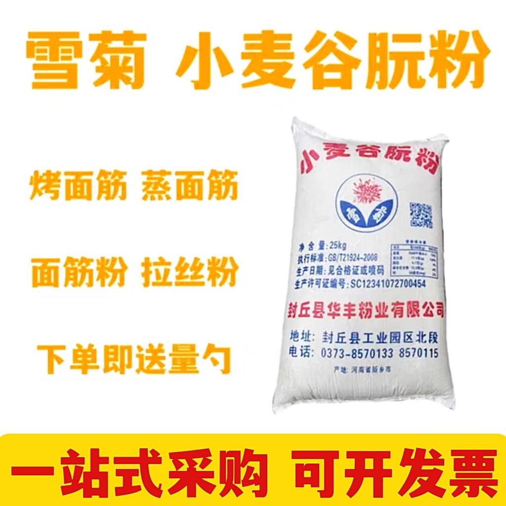 雪菊谷朊粉烤面筋专用小麦谷元粉面条饺子皮混沌皮增筋试用装