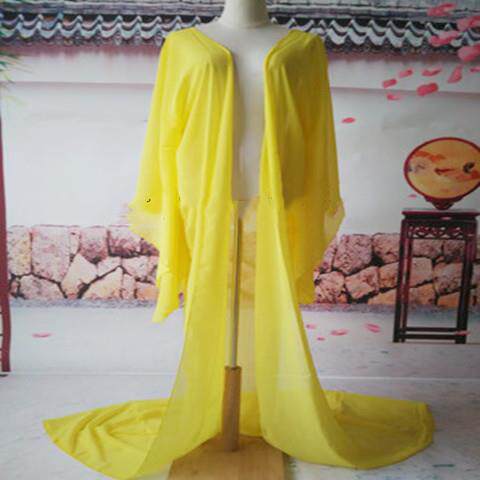 高档广袖舞蹈服披 大袖衫汉服古装外大袖衫拖地披ocs服拖尾古装雪