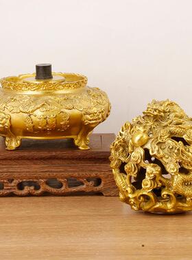 黄铜时来运转摆件 客厅办公室家居装饰礼品摆件