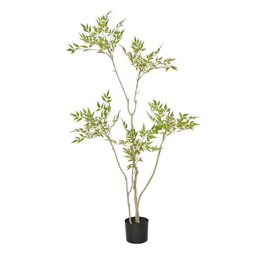 仿真绿植迷你南天竹室内商场大型落地植物装饰假树南天竹十大功劳