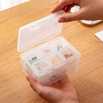 Portable jewelry box for earrings, necklaces, and rings; sma
