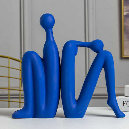 书房客厅创意装饰品摆设摆件酒柜办公室轻书档书柜电视奢书架人物