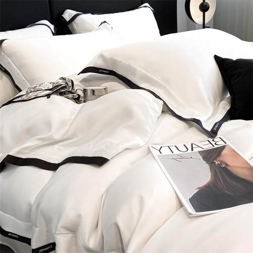 莱赛天丝XUL件四套凉感夏床单被套季酒店床品尔四件套南通家纺