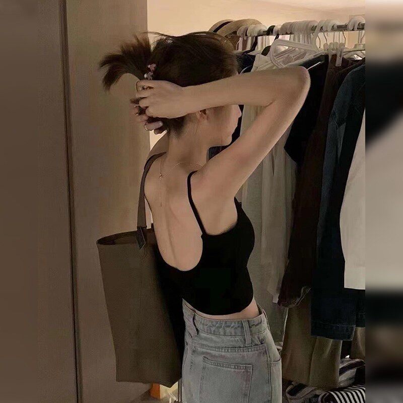 背心式哺乳吊带内衣孕妇文胸黑色小女内搭打底孕期美背一体式辣妈