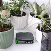 新款 双泵自动浇花器智能浇水器盆栽定时浇水花园阳台滴灌喷淋系统