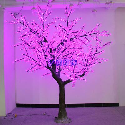 仿真樱花树灯LED发光树 户外防水景观庭院树圣诞树节日装饰彩灯