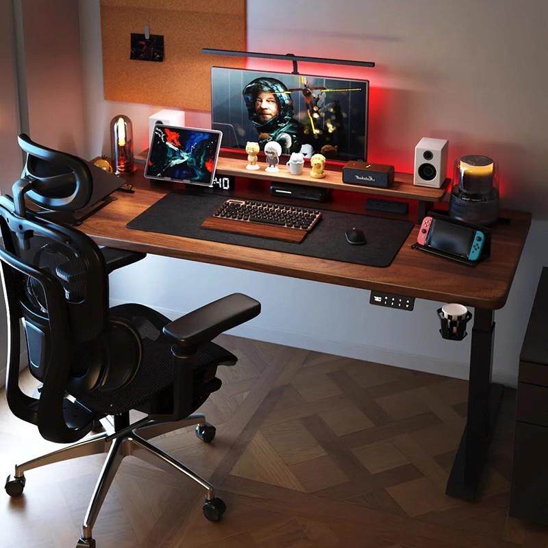 电动升降桌智能电脑桌台式电竞桌椅套装游戏桌子家用办公桌工作台