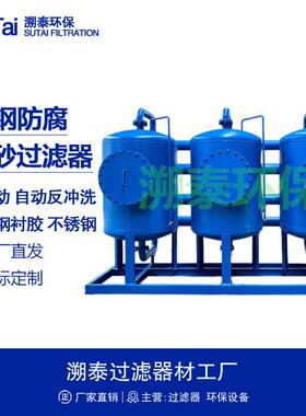 全自动锰砂过滤器装置地下水处理饮用水工业除铁除锰设备碳钢衬胶