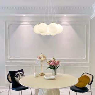 灯铂阑灯堡法式 油魔豆气球星球S030925主卧儿童奶卧室吊云朵月球